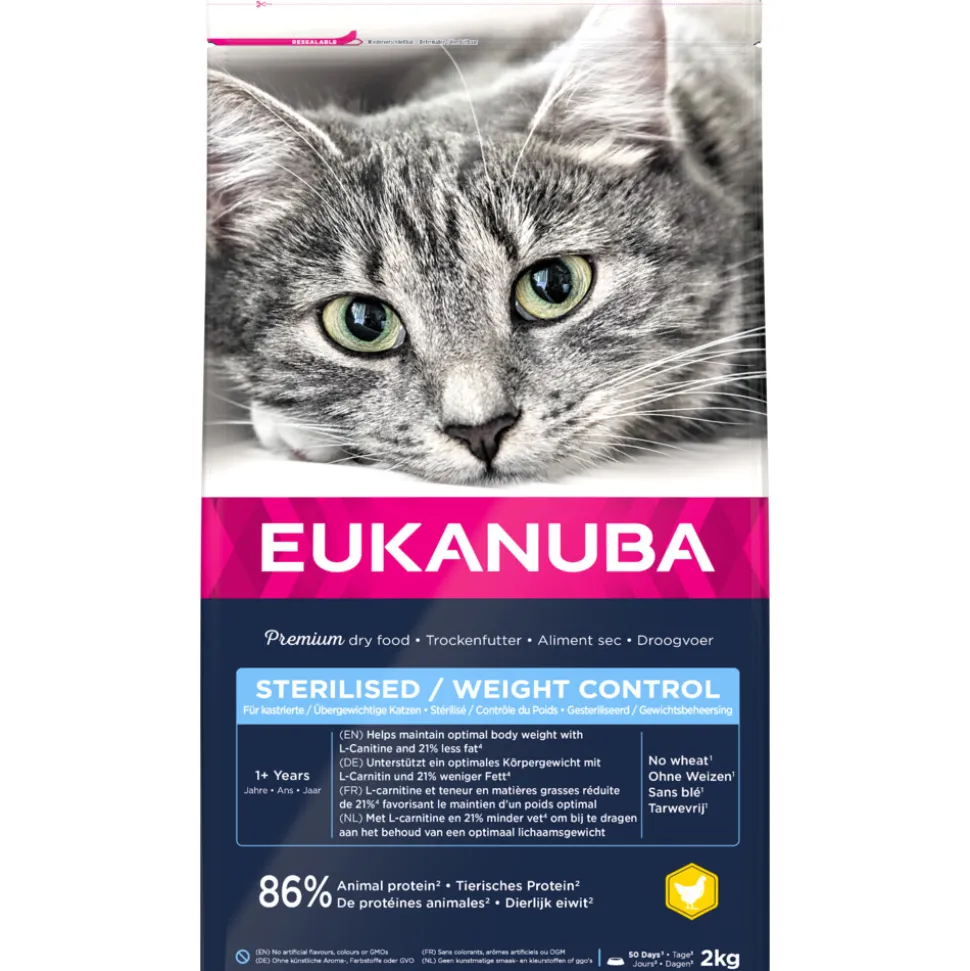 Eukanuba Adult Sterilised Weight Control Kattenvoer 2 kg