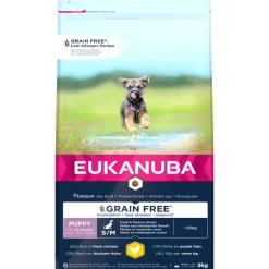 Eukanuba Puppy Graanvrij Small-Medium Hondenvoer Kip 3 kg