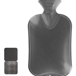 Fashy Warmwaterzak Enkele Ribbel Antraciet 2 liter