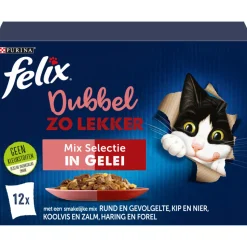 Felix Dubbel Zo Lekker Mix Selectie in Gelei 12 x 85 gr
