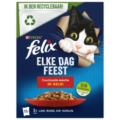Felix Elke Dag Feest Countryside Selectie in Gelei 12 x 85 gr