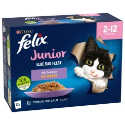 Felix Elke Dag Feest Mix Selectie in Gelei Junior 12 x 85 gr