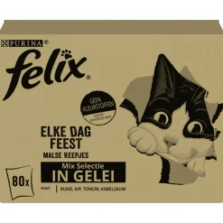 Felix Elke Dag Feest Mix Selectie in Gelei 80 x 85 gr