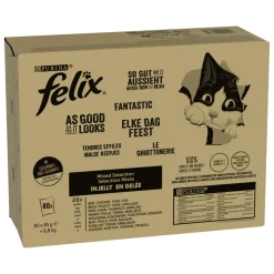 Felix Elke Dag Feest Mix Selectie in Gelei 80 x 85 gr