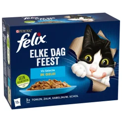 Felix Elke Dag Feest Vis Selectie in Gelei 12 x 85 gr