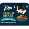 Felix Heerlijke Reepjes Selectie Vis 12 x 80 gr