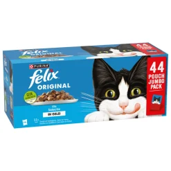 Felix Original Vis Selectie Maaltijdzakjes Multipack 44 x 85 gr