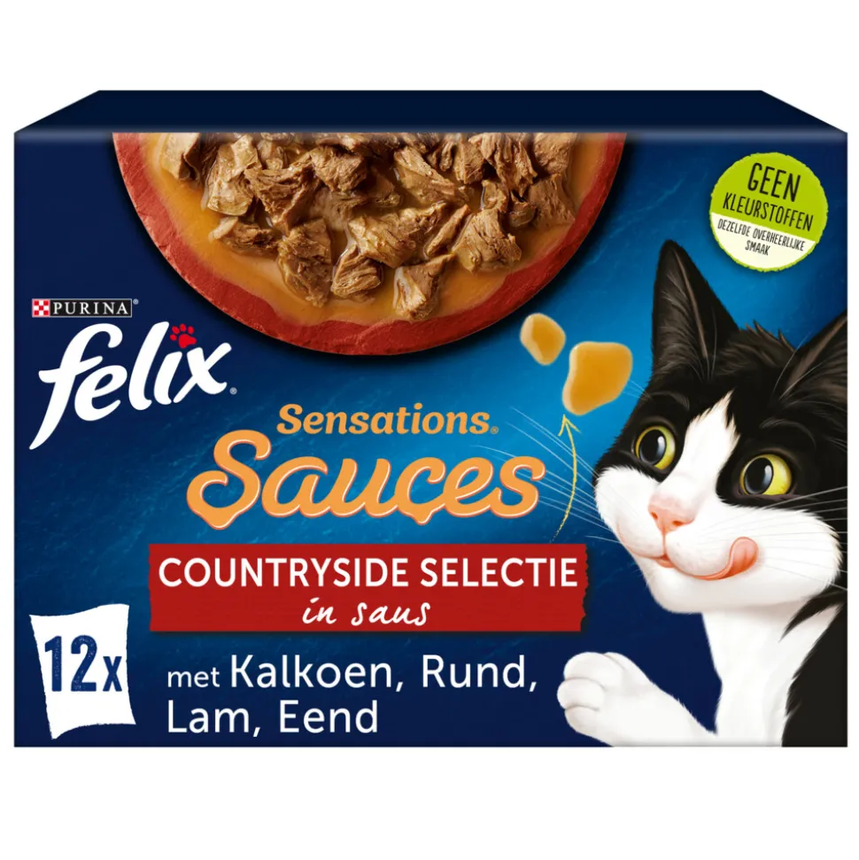 Felix Sensations Sauces Countryside Selectie in Saus 12 x 85 gr
