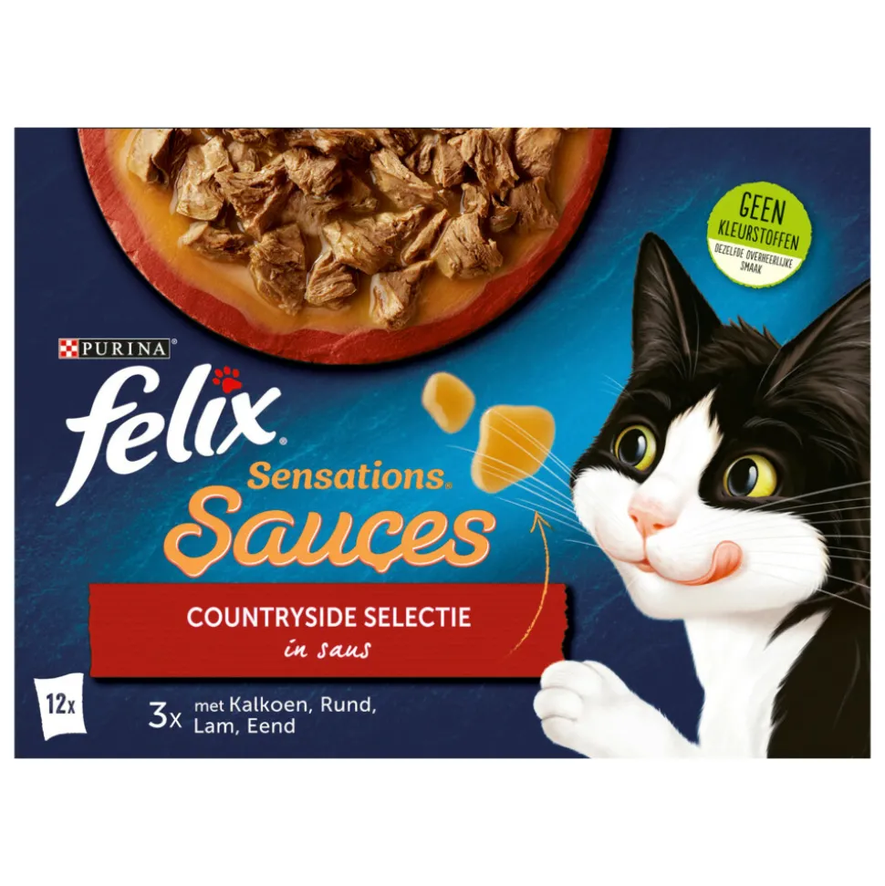 Felix Sensations Sauces Countryside Selectie in Saus 12 x 85 gr