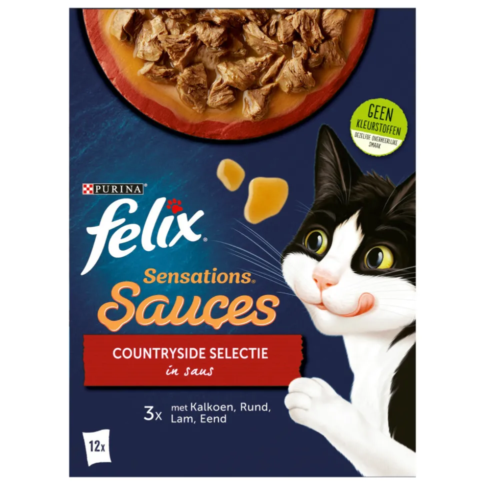 Felix Sensations Sauces Countryside Selectie in Saus 12 x 85 gr