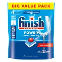 Finish Power All-in-1 Vaatwastabletten Regular 76 stuks