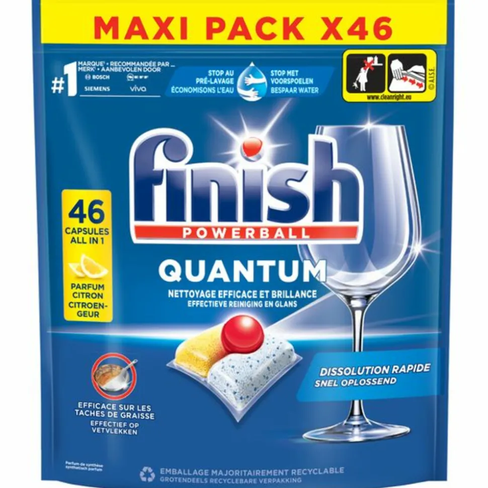 Finish Quantum Vaatwastabletten Citroen 46 stuks