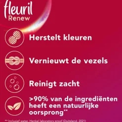Fleuril Wasmiddelcapsules Renew Kleur 2 x 40 stuks
