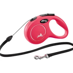 Flexi Rollijn Classic Koord 5 mtr tot 12 kg Rood