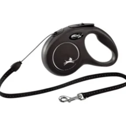 Flexi Rollijn Classic Koord 5 mtr tot 12 kg Zwart