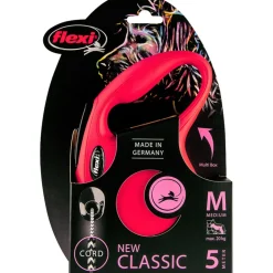 Flexi Rollijn Classic Koord 5 mtr tot 20 kg Rood