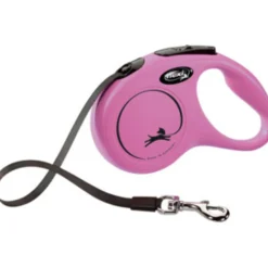 Flexi Rollijn Classic Tape 5 mtr tot 15 kg Roze