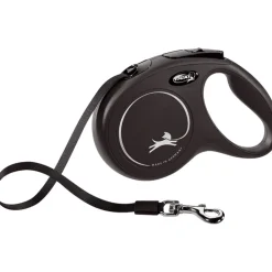 Flexi Rollijn Classic Tape 5 mtr tot 25 kg Zwart