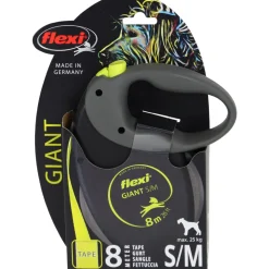 Flexi Rollijn Giant Tape 8 mtr tot 25 kg Neon Geel