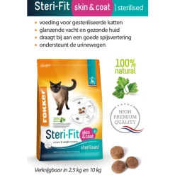 Fokker Cat Steri-Fit Skin & Coat 10 + 2 kg