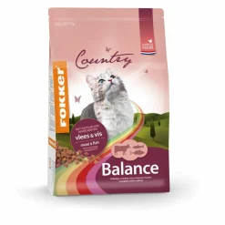 Fokker Country Balance Kattenvoer Vlees & Vis 10 kg