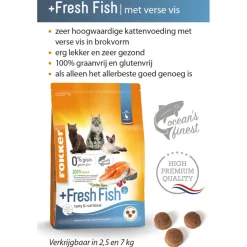 Fokker Fresh Fish Kattenvoer Verse Zalm 2,5 kg