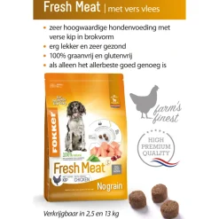 Fokker Fresh Meat Hondenvoer Kip 13 kg