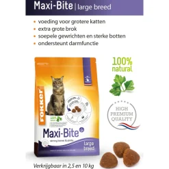 Fokker Maxi-Bite Kattenvoer Large Breed 2,5 kg