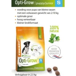 Fokker Opti-Grow Hondenvoer S 2,5 kg