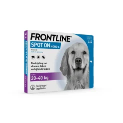 Frontline Spot On Anti Vlooien en Teken Druppels Hond L 20 - 40 kg 3 pipetten