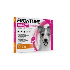 Frontline Tri-Act Anti Vlooien en Teken Druppels S 3 pipetten