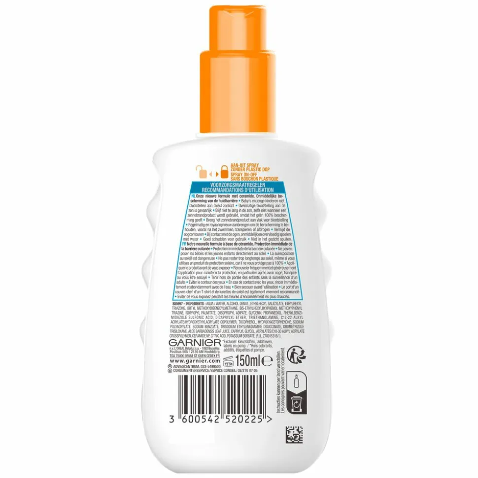 Garnier Ambre Solaire Sensitive Expert+ Kids Zonnebrandspray SPF 50+ 150 ml