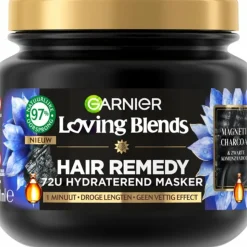 Garnier Loving Blends Magnetic Charcoal Haarmasker 340 ml