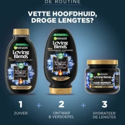 Garnier Loving Blends Magnetic Charcoal Haarmasker 340 ml