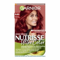 Garnier Nutrisse Ultra Color Permanente Haarkleuring 6.60 Vurig Rood