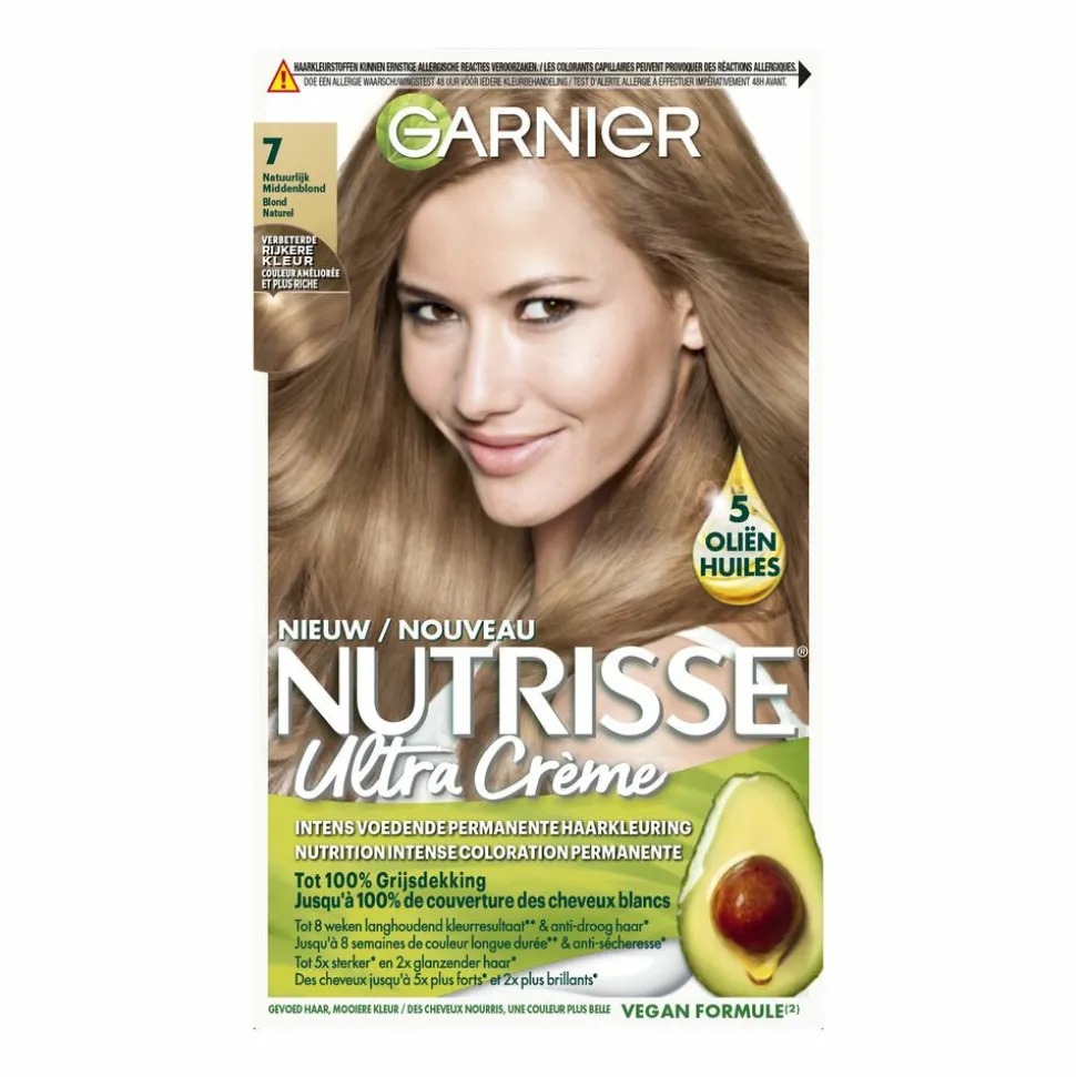 Garnier Nutrisse Ultra Crème Permanente Haarkleuring 7.0 Natuurlijk Blond