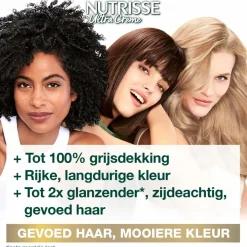 Garnier Nutrisse Ultra Crème Permanente Haarkleuring 4.0 Middenbruin