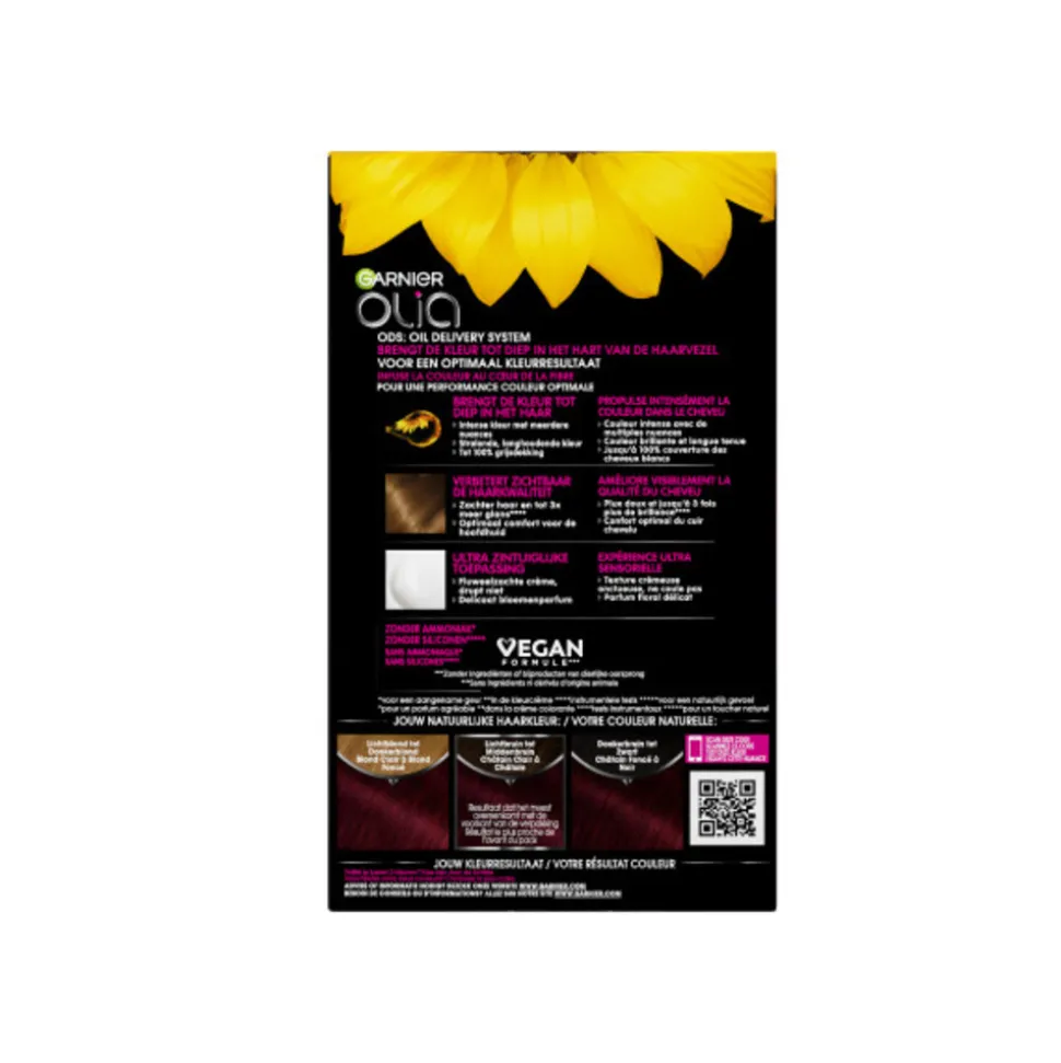 Garnier Olia Permanente Crèmekleuring 4.62 Donker Granaatrood