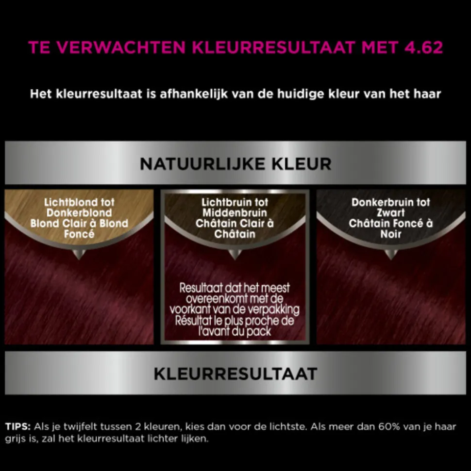 Garnier Olia Permanente Crèmekleuring 4.62 Donker Granaatrood