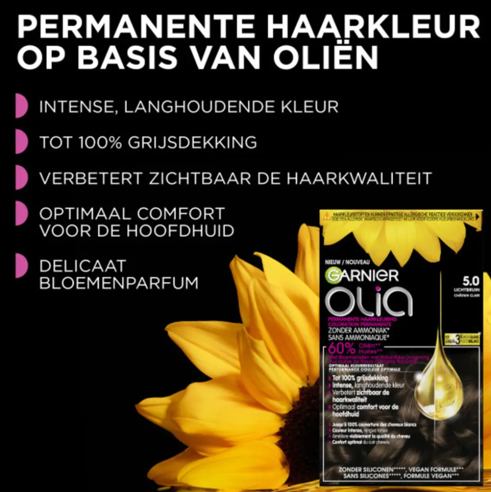 Garnier Olia Permanente Crèmekleuring 4.62 Donker Granaatrood