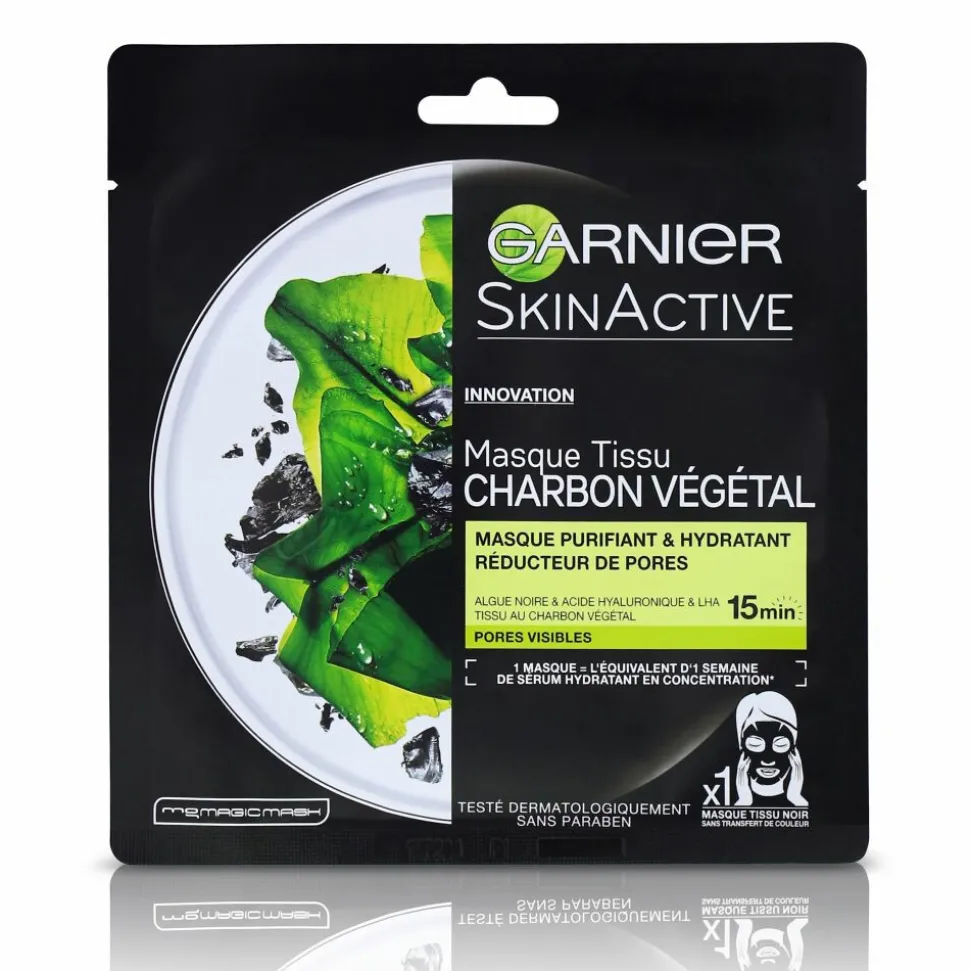 Garnier SkinActive Tissue Gezichtsmasker Pure Charcoal