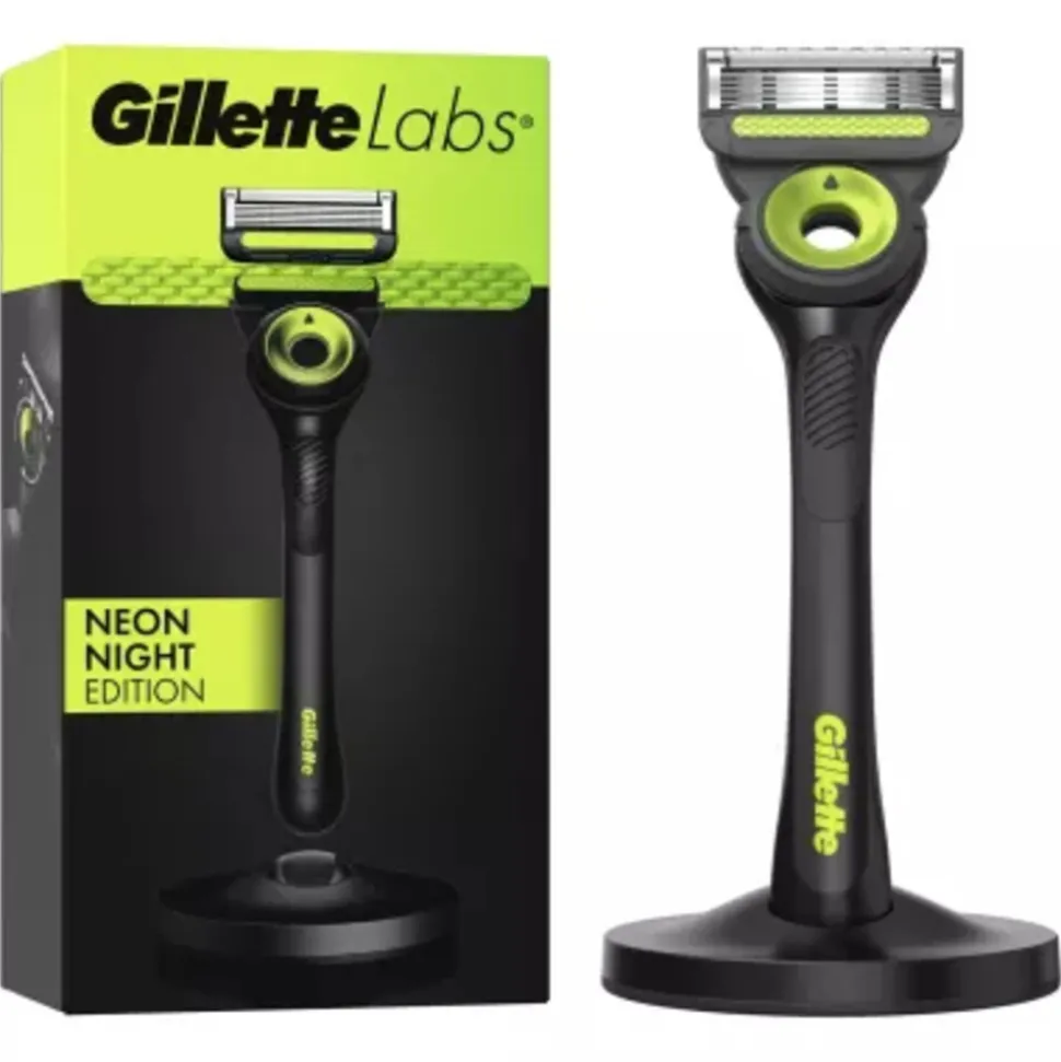 Gillette Labs Scheermes Neon Night 1 set