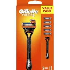 Gillette Scheermes Fusion 5 houder + 5 mesjes 1 set