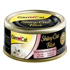 GimCat ShinyCat in Jelly Kip & Garnalen 70 gr