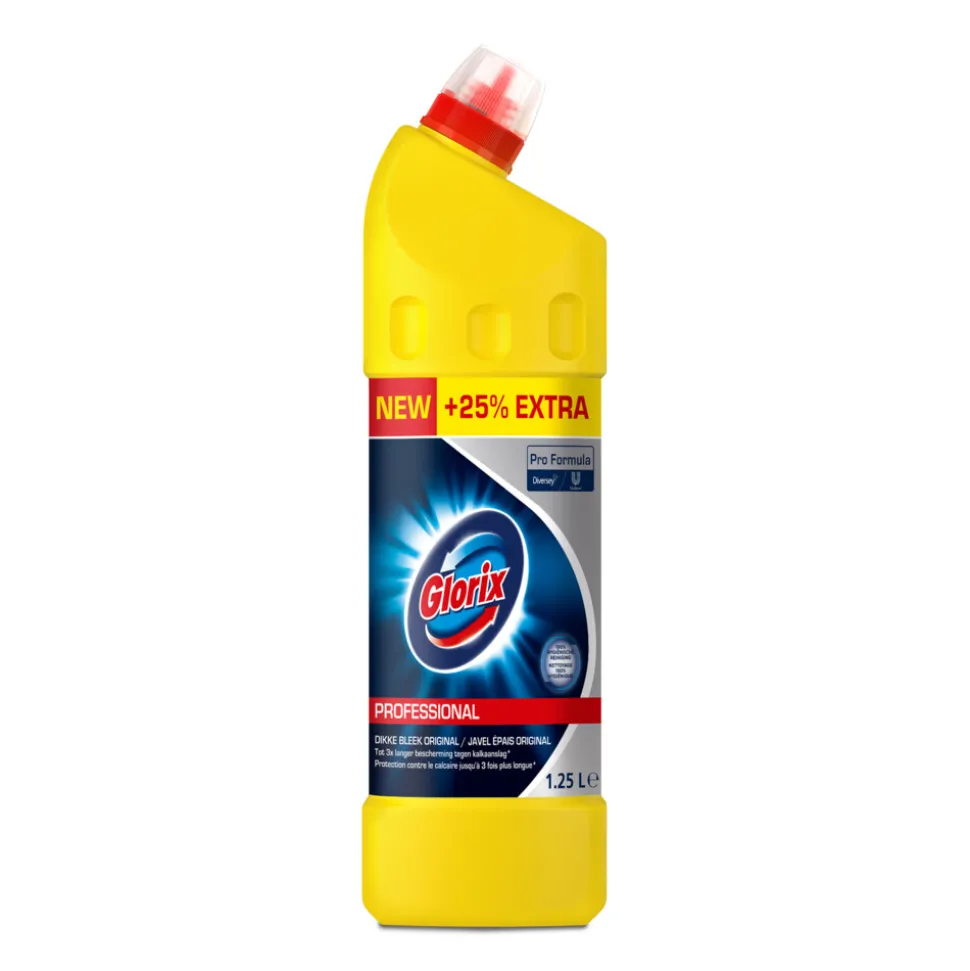 Glorix Professional Toiletreiniger Dikke Bleek Original Pro Formula 1,25 liter
