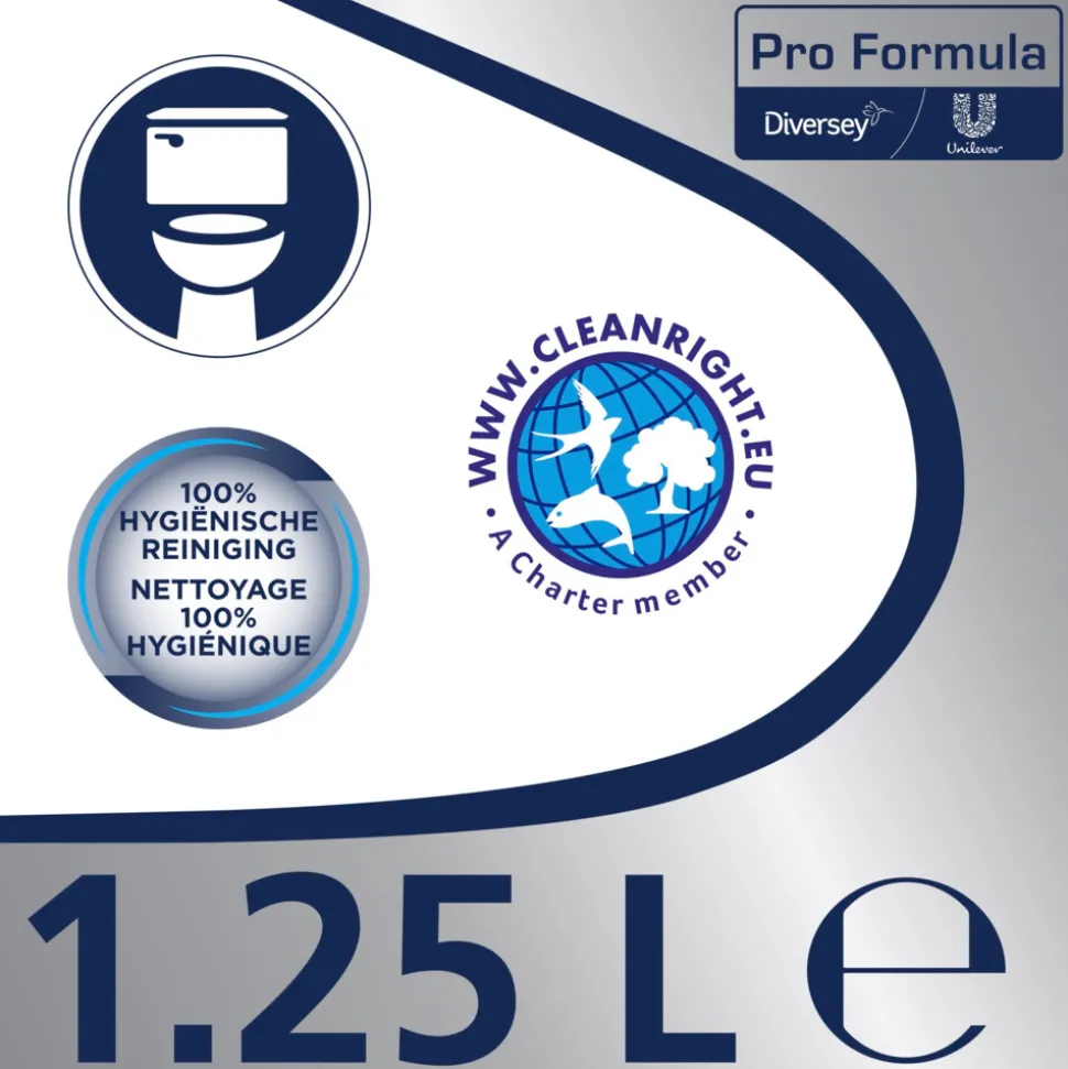 Glorix Professional Toiletreiniger Dikke Bleek Original Pro Formula 1,25 liter