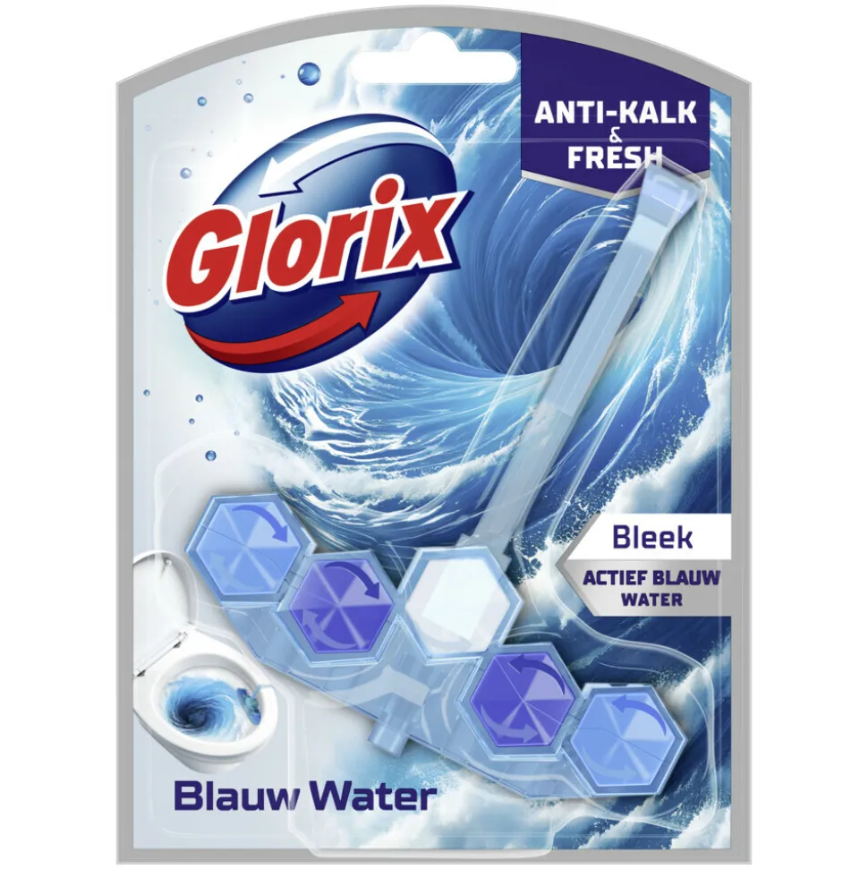 Glorix Toiletblok Blauw Water Bleek