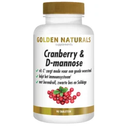 Golden Naturals Cranberry & D-mannose 90 vegacapsules