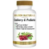 Golden Naturals Cranberry & Probiotica Maagsapresistent 60 vegacapsules
