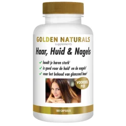Golden Naturals Haar, Huid & Nagels 180 vegacapsules